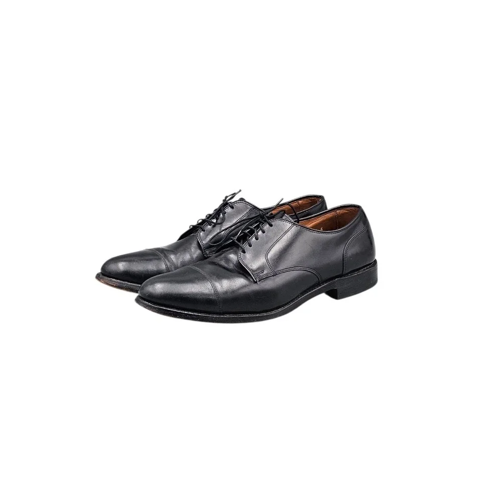 Allen Edmonds Men's Soze 11 A Narrow Margate Black Leather Cap Toe Oxfords READ
